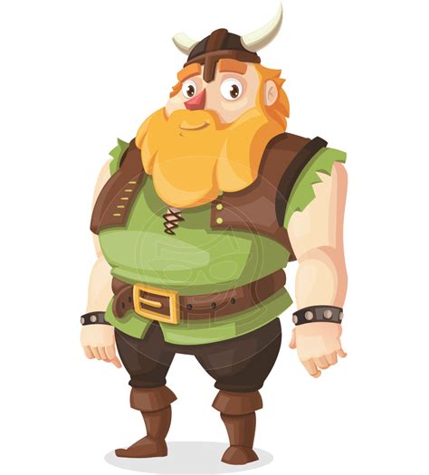 Earl Sigrunn The Viking Vector Cartoon Character Graphicmama
