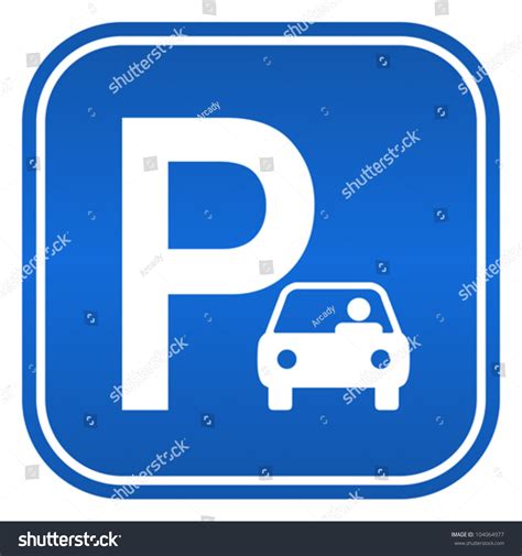 Car Parking Sign Vector Illustration Stock Vector 104064977 Shutterstock