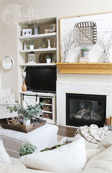 Sizing is going to depend on your wall and how big your base cabinets are. DIY Framed Shiplap Tutorial | Diy shiplap fireplace, Home ...