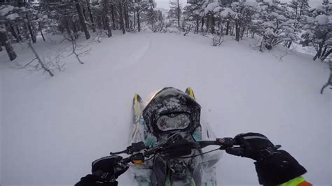 Snowmobiling On Deep Powder Youtube
