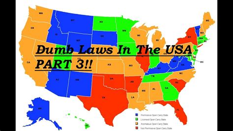 Dumb Laws In The Usa Part 3 Louisiana Nebraska Youtube