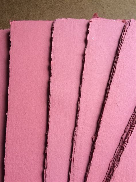 Dark Pink Paper Handmade Paper Eco Friendly Paper Recycled Paper