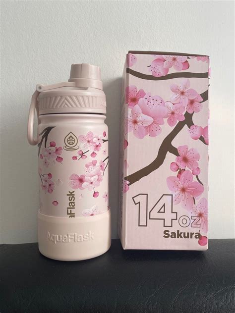 aquaflask limited edition sakura cherry blossoms 14oz food and drinks other food and drinks on