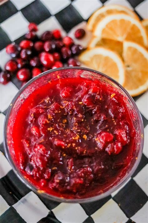 Fresh Orange Cranberry Sauce Minute Recipe