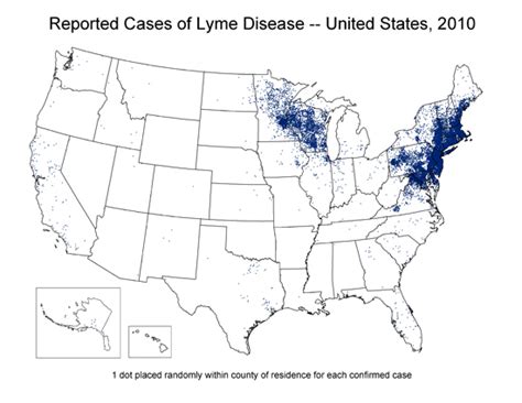 Cdc 2010 Map Lyme Disease