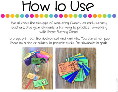Fluency Cards Shop Lucky Learning With Molly Lynch