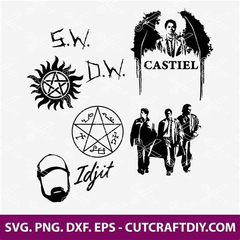 Supernatural Svg Dxf Png Eps Cut Files For Cricut And Silhouette