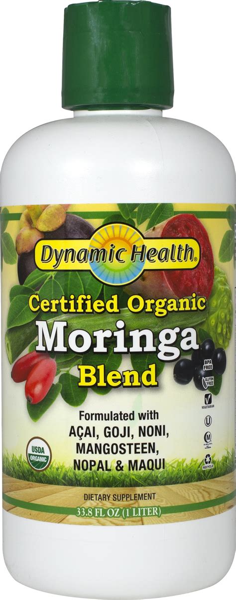 Organic Moringa Juice Blend 338 Oz Liquid Herbal Supplements
