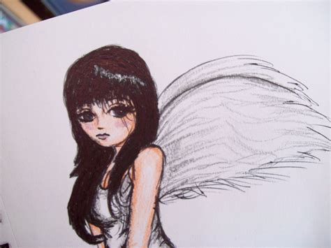 Fallen Angel By Pencil To Papaer On Deviantart
