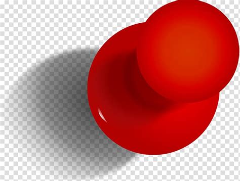 Red Push Pin Illustration Pin Icon Red Pin Transparent Background Png