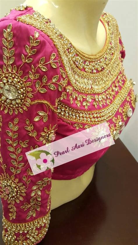 Beautiful Design For Bridal Blouse It Shows A Gorgeous Stone