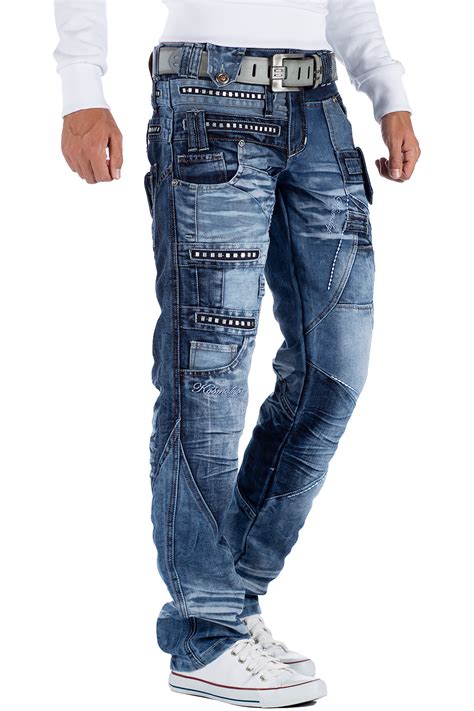 Mens Jeans Pants Mens Pants Straight Slim Regular Cut Fit Cargo Denim
