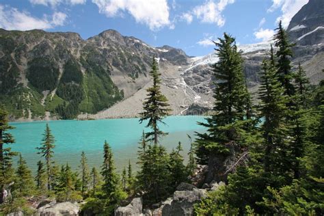 Upper Joffre Lake In Joffre Lakes Provincial Park Canada Stock Photo