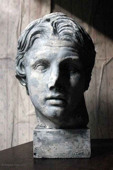 Antiques Atlas Oversized Painted Plaster Bust Of Alexander The Great