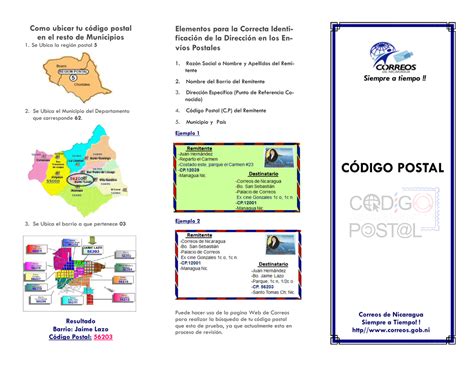 Código Postal Correos De Nicaragua
