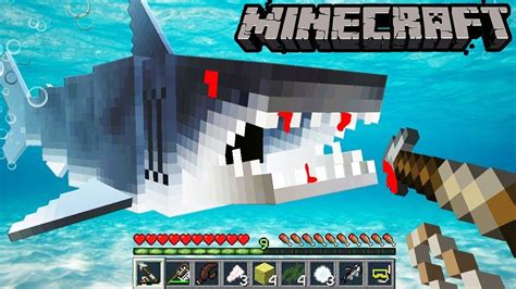 Rekin Atakuje W Minecraft Jaws Shark Mod Youtube