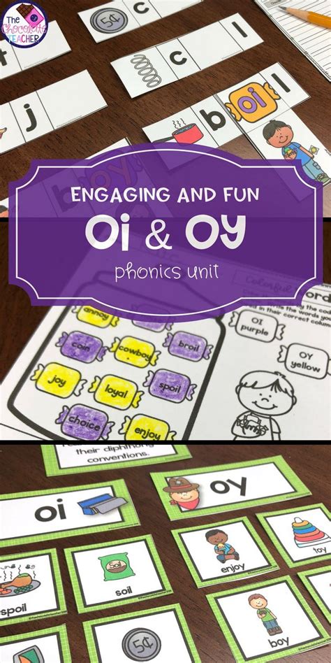 Oil, foil, boil, soil, coin, point, poison, toilet. OI & OY Phonics Worksheets and Activities | Phonics ...