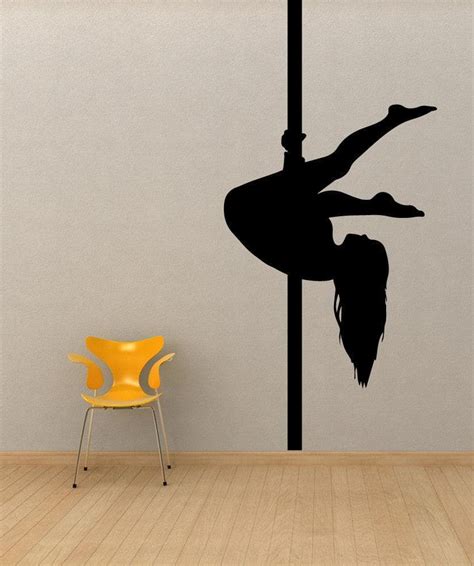 Vinyl Wall Decal Sticker Pole Dancer Silhouette Os Mb528