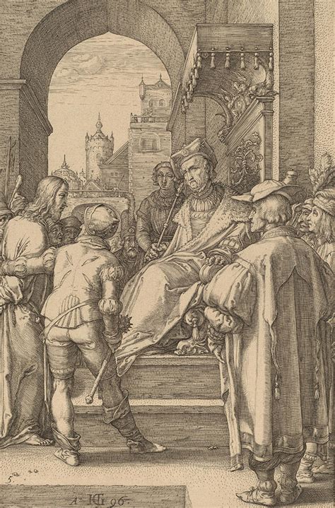 Christ Before Pilate Drawing By Hendrik Goltzius Fine Art America