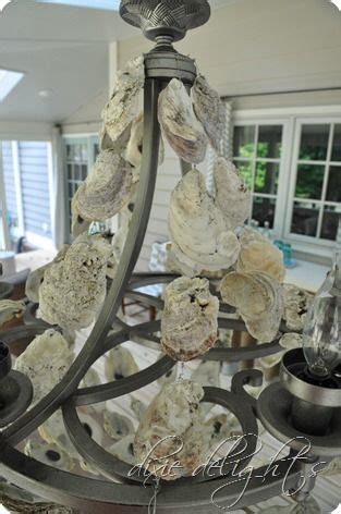Today i'm kicking off porch project week at dixie delights! Oyster Shell Chandelier {Porch Projects} | Shell ...
