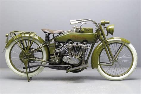 Harley Davidson 1918 989 Cc Ioe V Twin Model “j” Frame And Engine 18t
