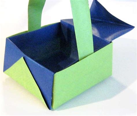 Komplette faltanleitung für das glücksschwein und pdf zum download. Origami Korb Faltanleitung | Tutorial Origami Handmade