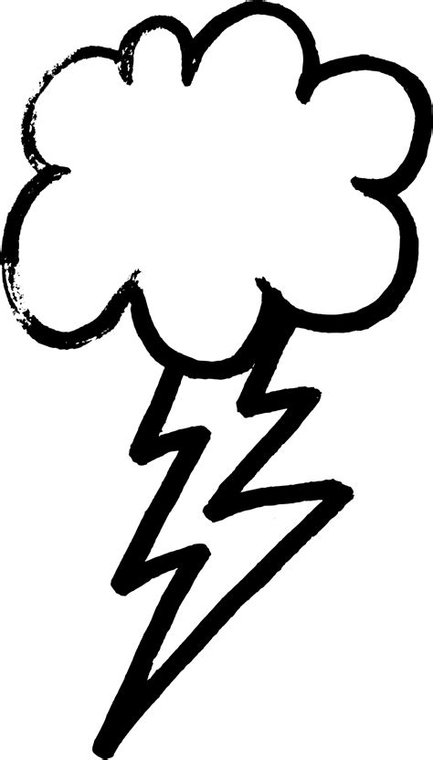 Lightning Clipart Coloring Page Lightning Coloring Page Transparent