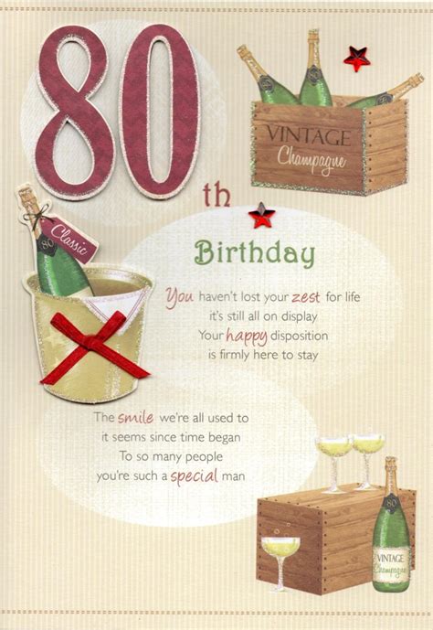 80th Birthday Card Messages
