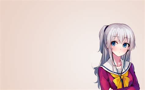 Wallpaper Drawing Illustration Simple Background Anime Girls