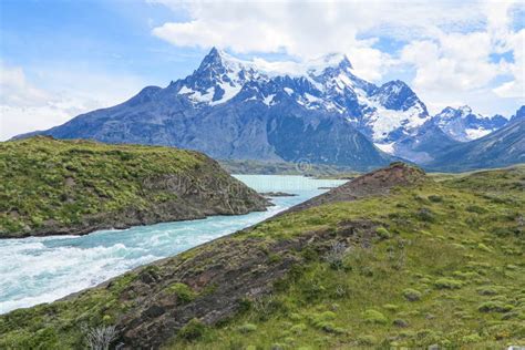 Landscape Of `los Cuernos` The Horns In English Torres Del Paine