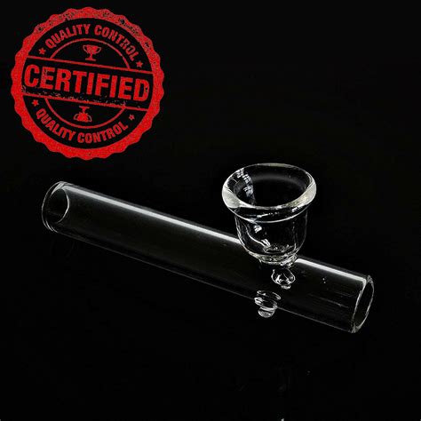 Buy Outontrip Handmade Clear Glass Smoking Pipe Chillum Inch
