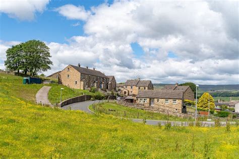 Stone Houses In Hawes Wensleydale North Yorkshire England Uk Stock