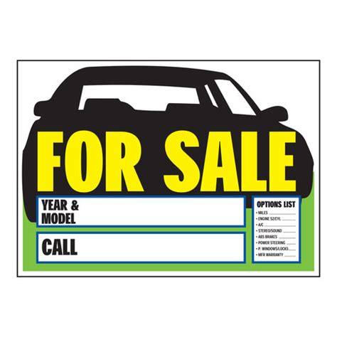 Car For Sale Template Clipart Best