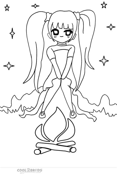 Printable Chibi Coloring Pages For Kids Cool2bkids