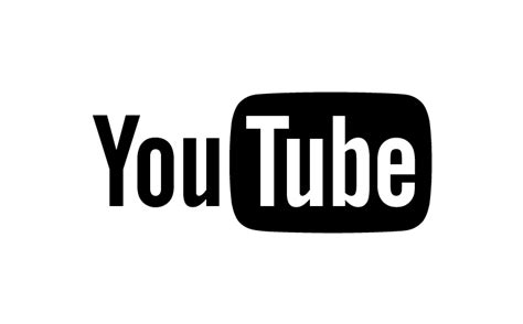 Black And White Youtube Logo Png