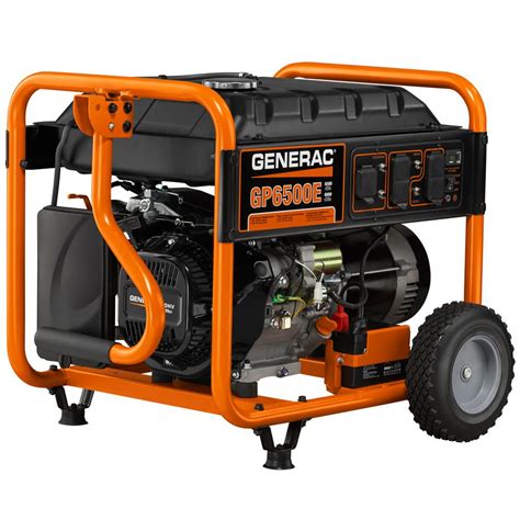 Generac 6500 Watt Gasoline Powered Portable Generator 5941 The Home