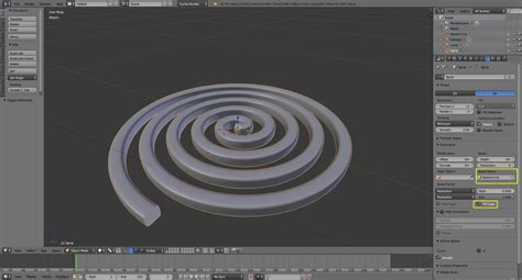 Modeling How To Use Blender Create Square Section Spiral Objects