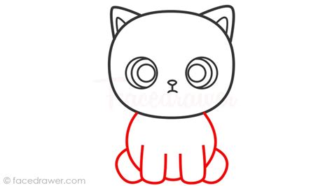 How To Draw Cat For Kids Learn How To Draw Cute Cat Step By Step