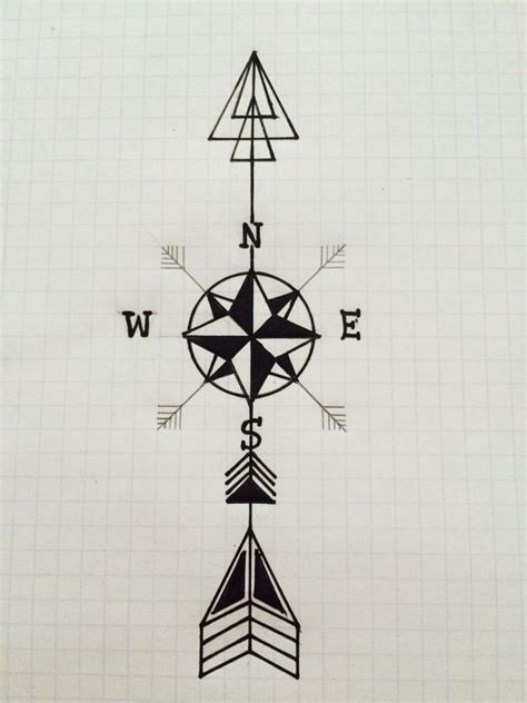 Arrow Compass Tattoo Design Arrow Compass Tattoo Compass Tattoo Compass Tattoo Design