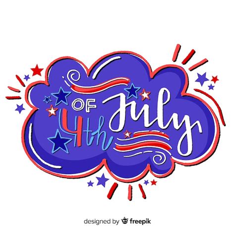 Free Vector Fourth Of July