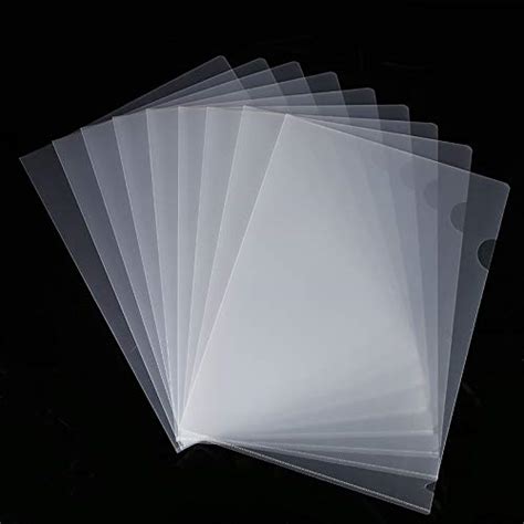 Buy Leafandcici 30pcs Plastic Clear Document Folders L Type Folders