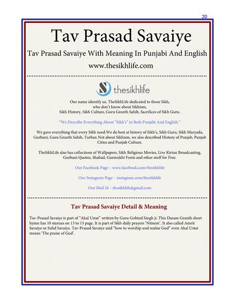 Pdf Tav Prasad Savaiye With Meaning In Punjabi Dokumentips