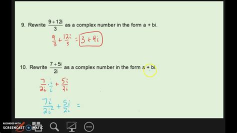 Section Dividing Complex Numbers YouTube
