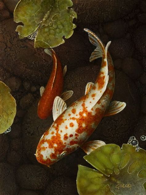 In Greater Depth By Terry Gilecki Fish Painting Koi Fish Koi Art