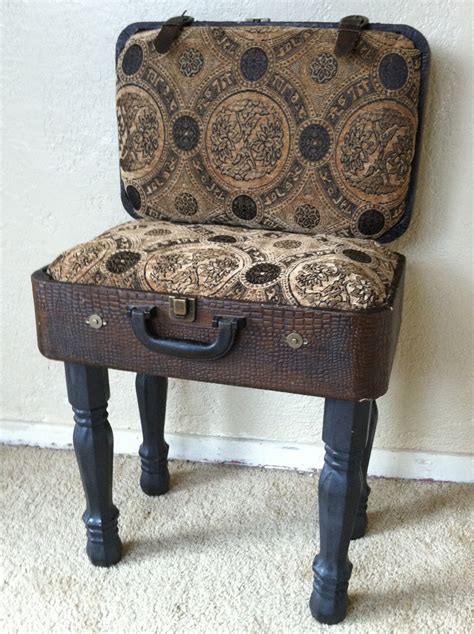 Luxurious Vintage Suitcase Chair 28000 Via Etsy Suitcase Chair