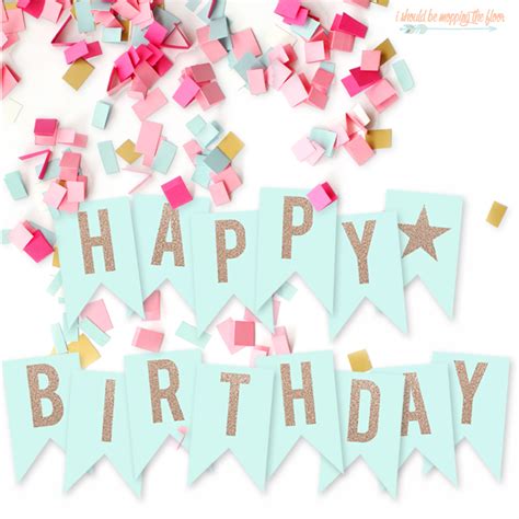 Free Printable Birthday Party Banner