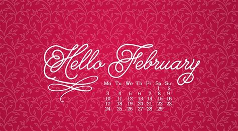 Beautiful February 2020 Desktop Wallpaper February Wallpaper Hello