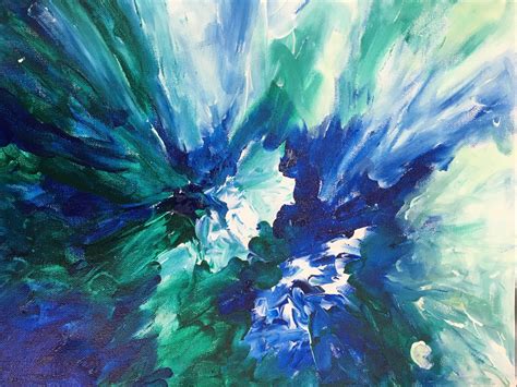 Blue Magic By Artist Broti Ganguly Abstract Painting