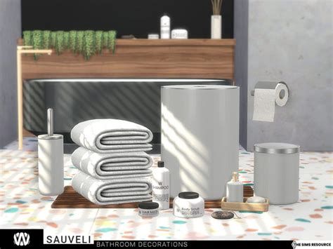 Sims 4 Bathroom Clutter Cc Collection Sims Galaxy