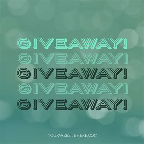 Giveaway Template Giveaway Graphic Templates Encouragement